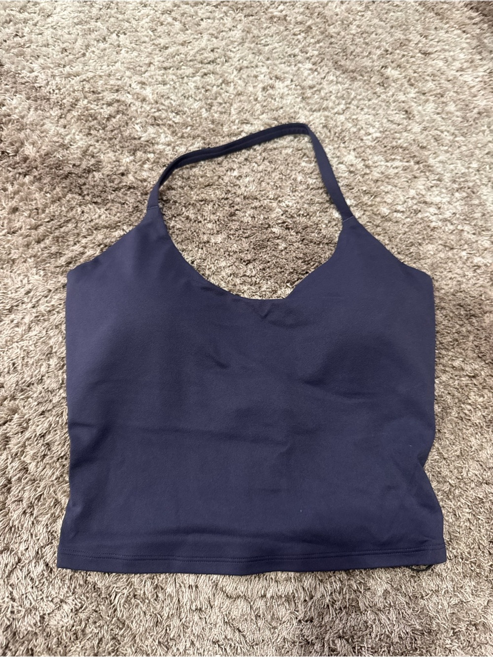 ONER active SOFTMOTION™ STRAPPY HALTER NECK MID TANK TOP WITH BUILT IN BRA SHELF